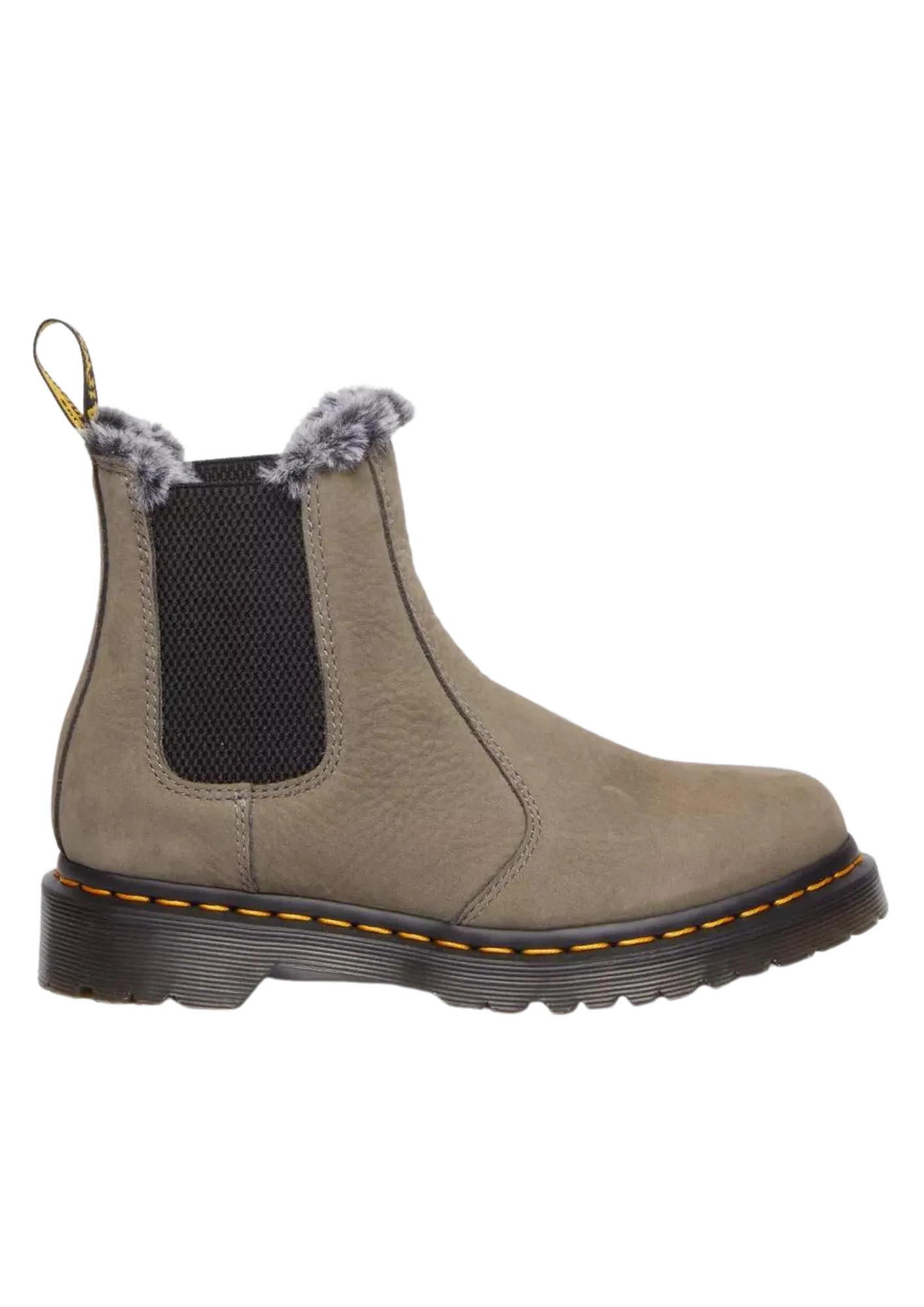 2976 Leonore Faux Fur Lined Chelsea Boots - Nickel Grey