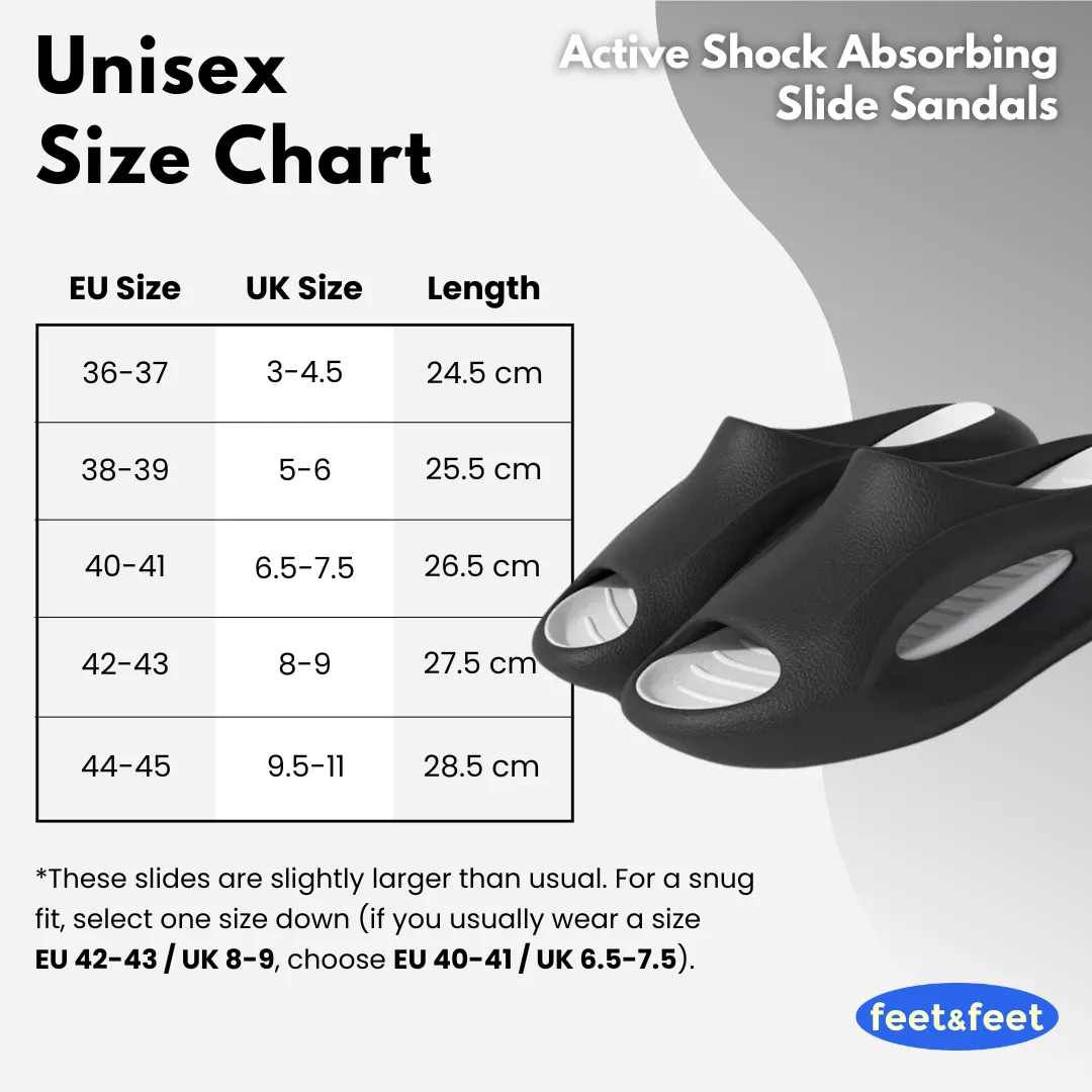 Active Shock Absorbing Slide Sandals