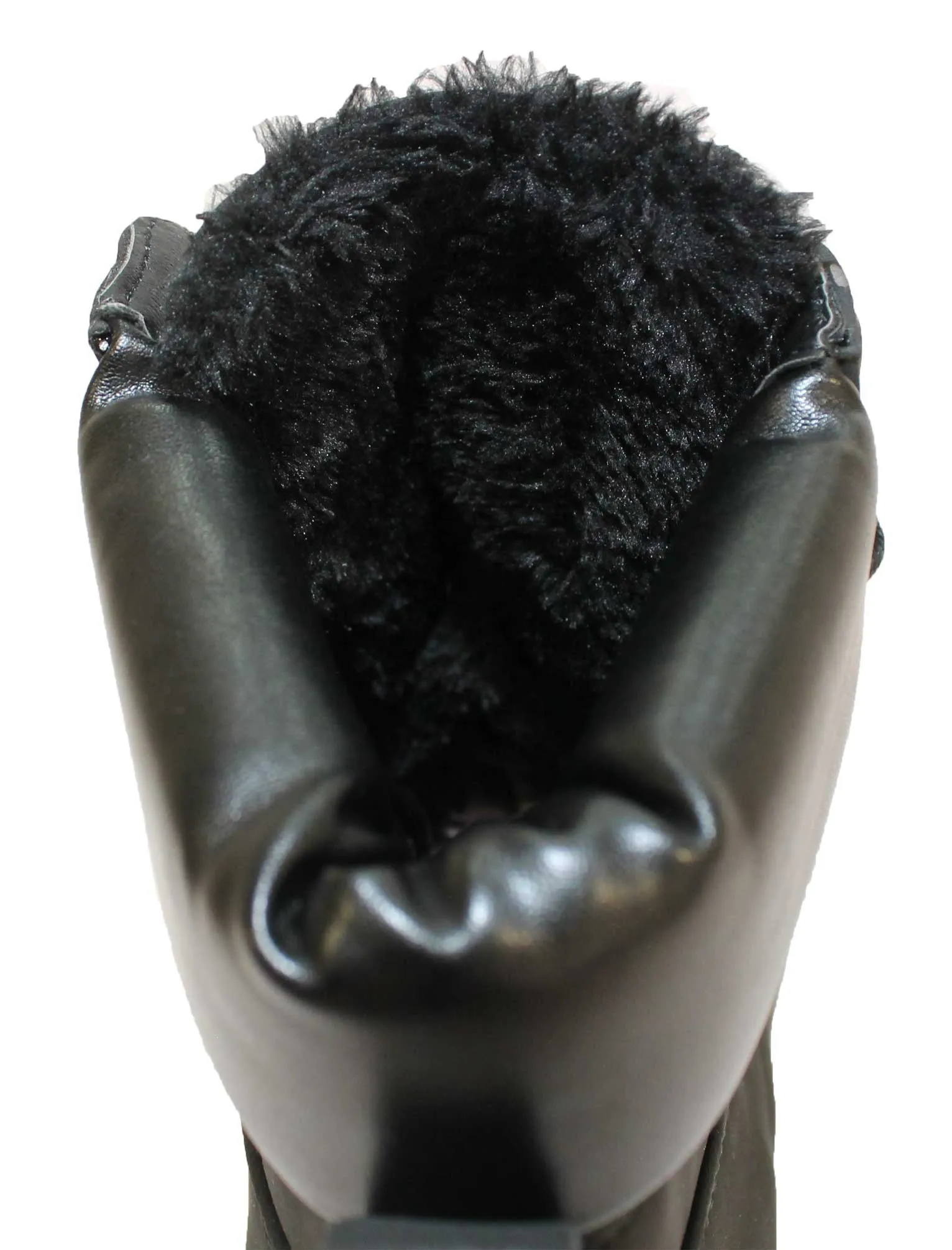 Adam black fur lined work boots