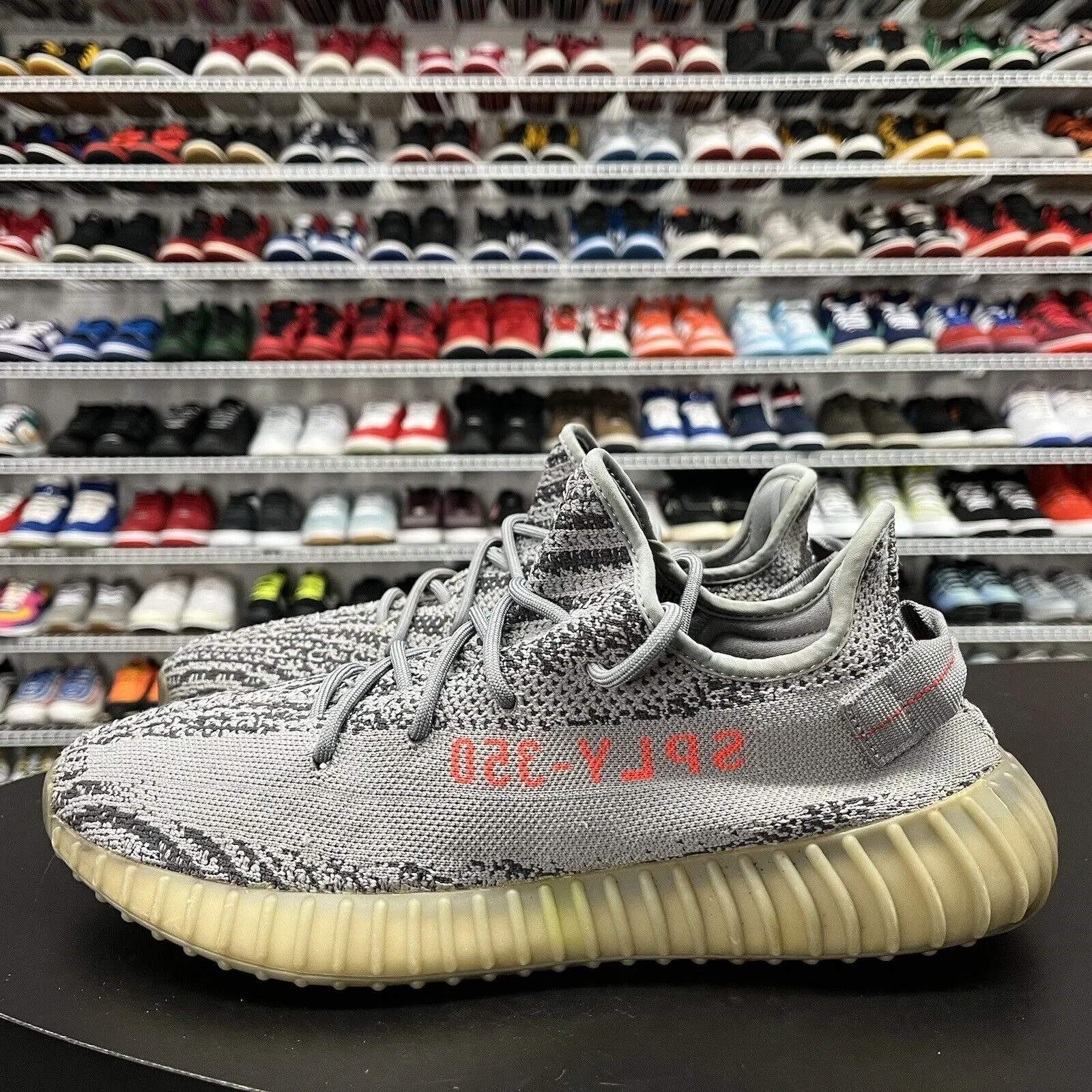 Adidas Yeezy Boost 350 V2 Beluga 2.0 Grey Orange AH2203 Men's Size 12