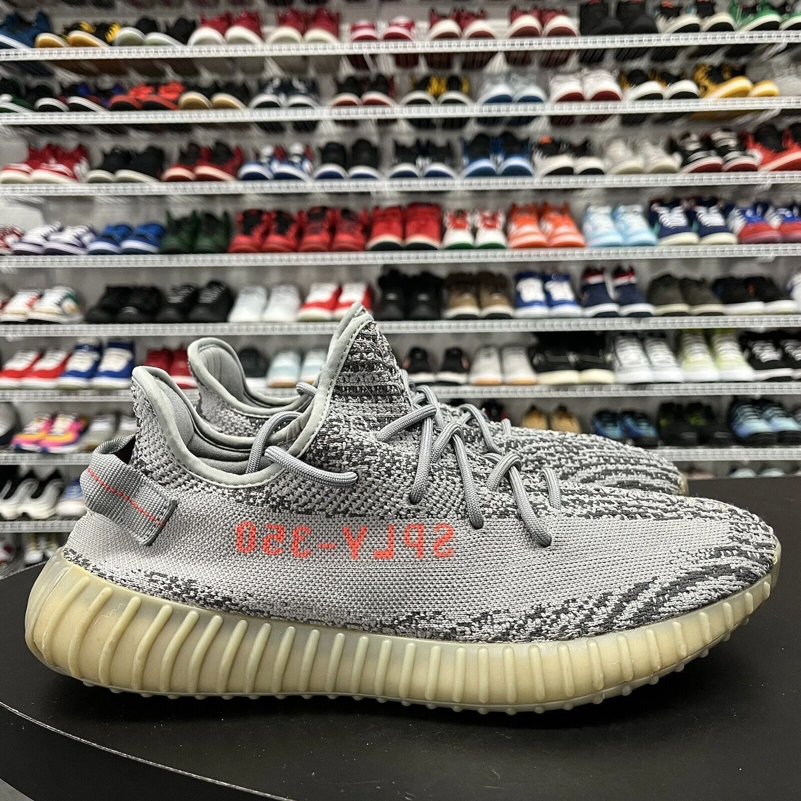 Adidas Yeezy Boost 350 V2 Beluga 2.0 Grey Orange AH2203 Men's Size 12