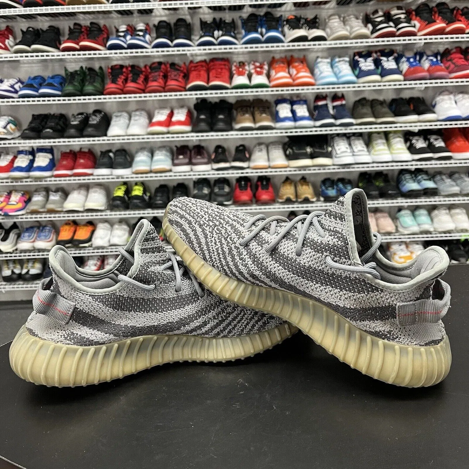 Adidas Yeezy Boost 350 V2 Beluga 2.0 Grey Orange AH2203 Men's Size 12