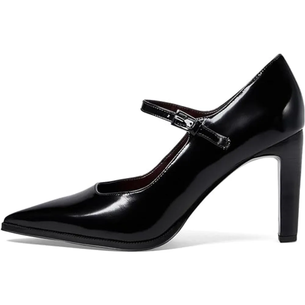 Athena Black Glossy Leathr Franco Sarto Pumps