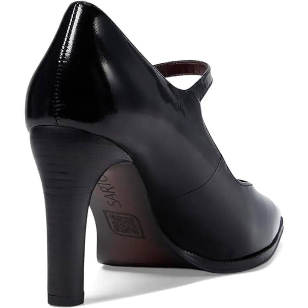 Athena Black Glossy Leathr Franco Sarto Pumps