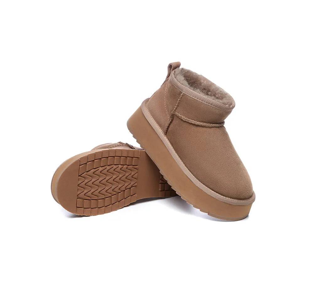 AUSTRALIAN SHEPHERD® UGG Boots Sheepskin Wool Classic Ankle Ultra Mini Platform