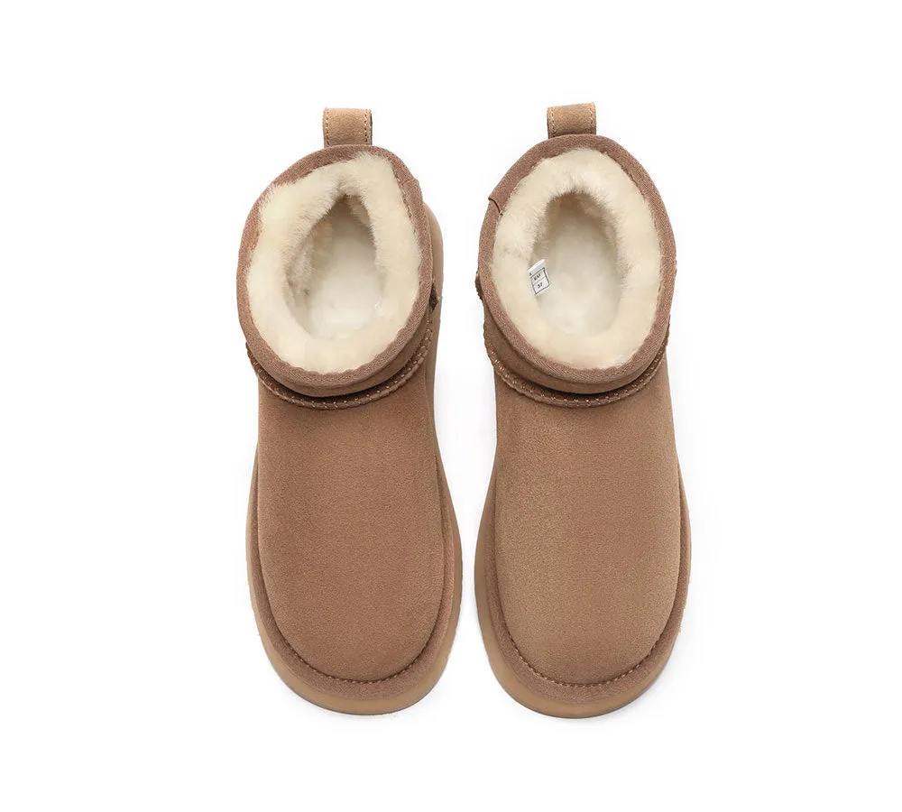 AUSTRALIAN SHEPHERD® UGG Boots Sheepskin Wool Classic Ankle Ultra Mini Platform