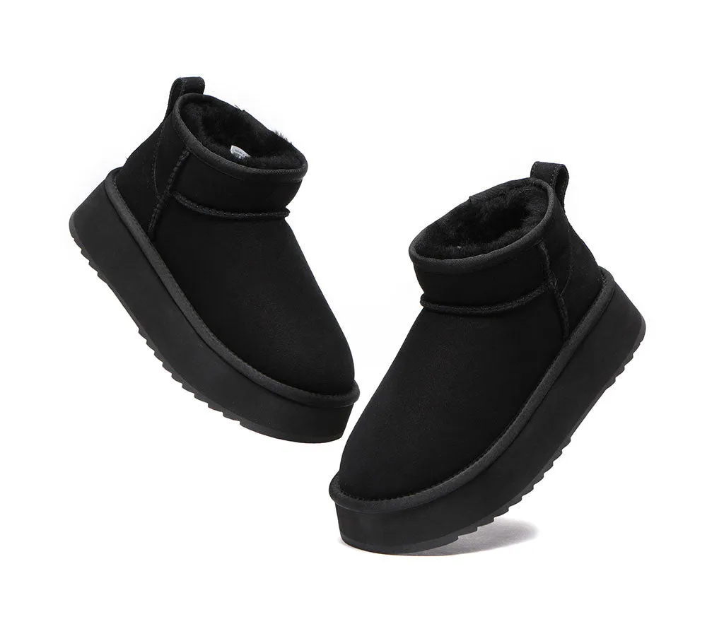 AUSTRALIAN SHEPHERD® UGG Boots Sheepskin Wool Classic Ankle Ultra Mini Platform