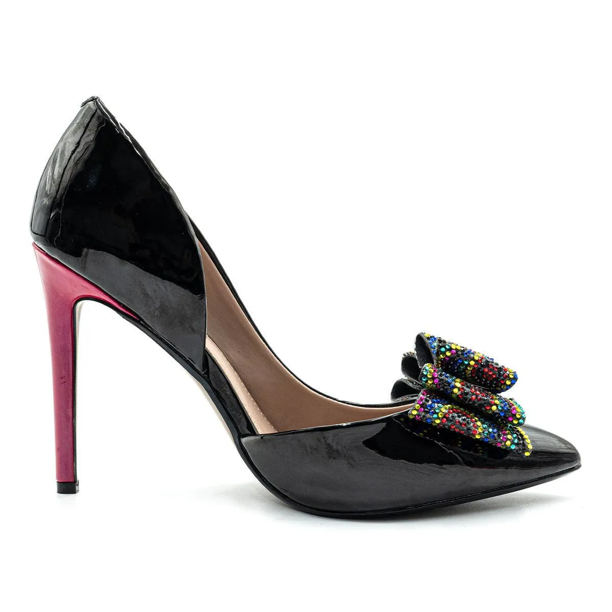 Betsey Johnson Princep Pump High-Heel Shoes Patent Leather Black Colour For Women