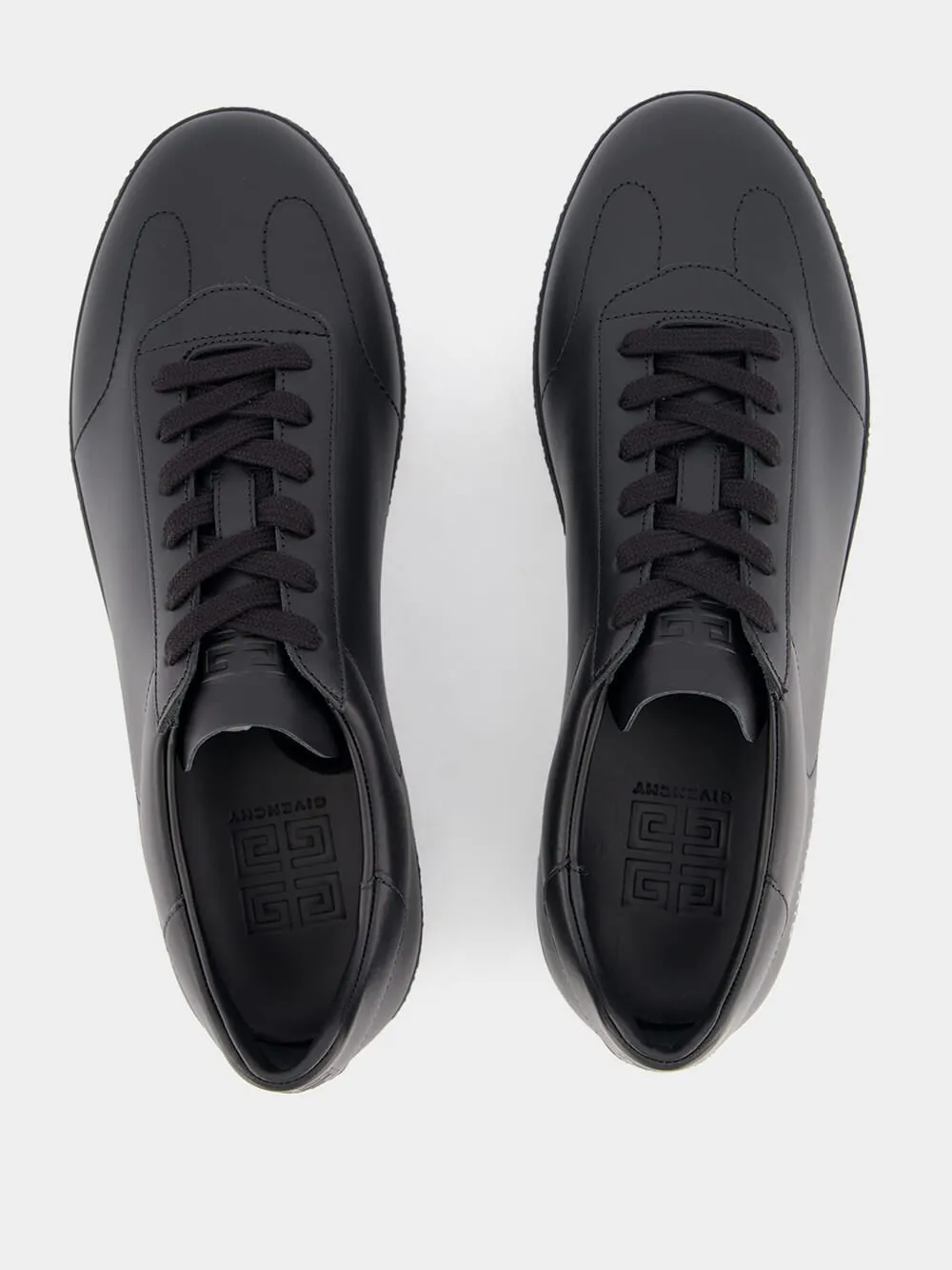 Black Leather Town Sneakers