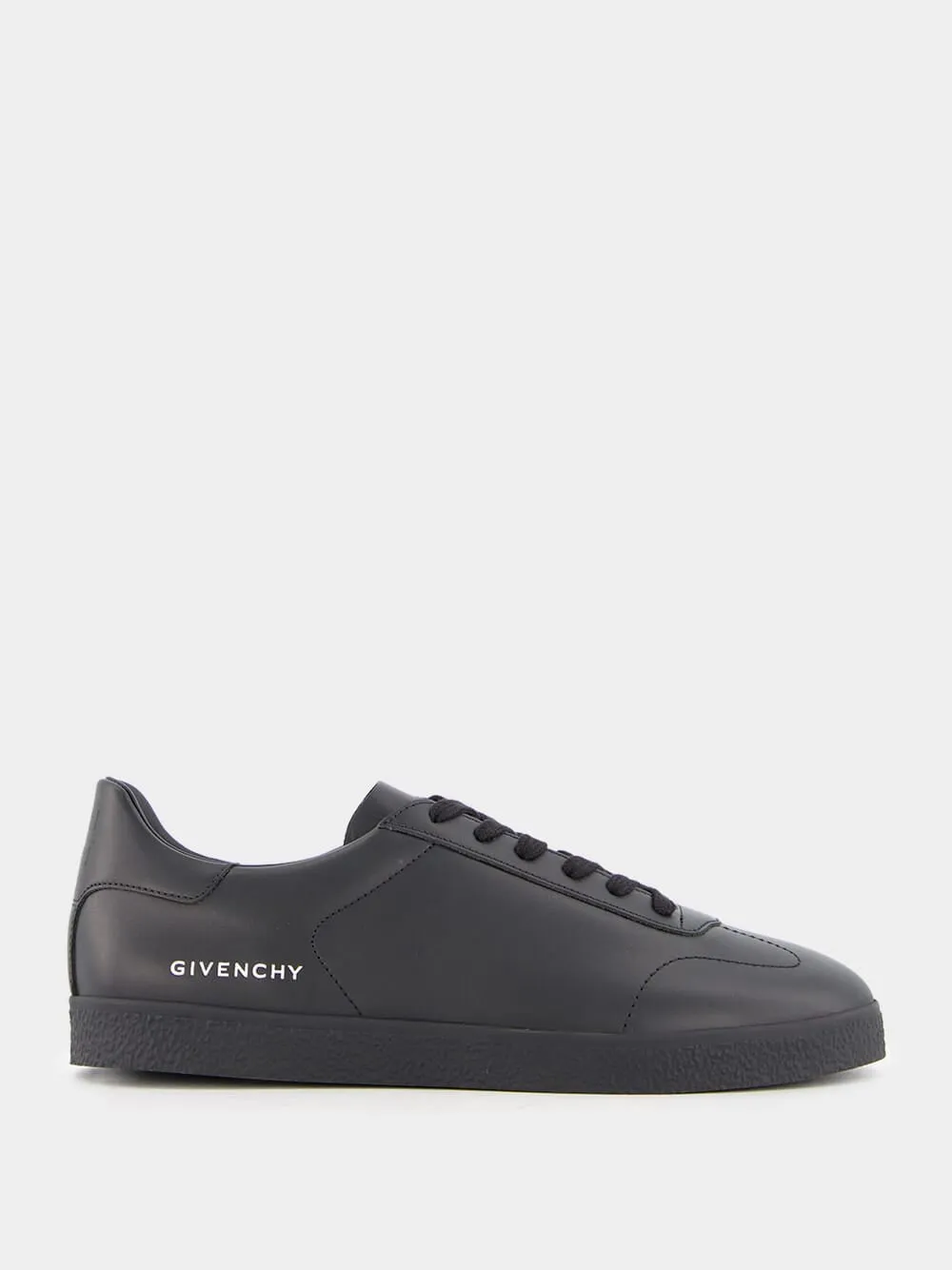 Black Leather Town Sneakers