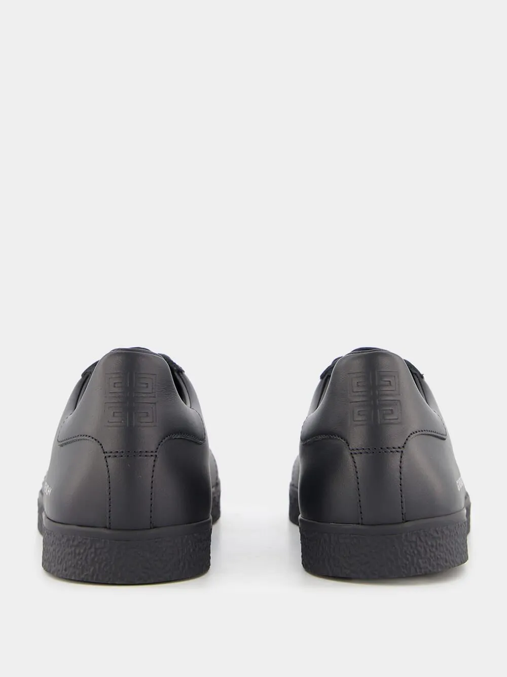 Black Leather Town Sneakers