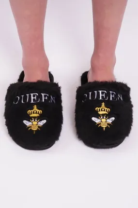 Black Queen B Bel Air Slippers