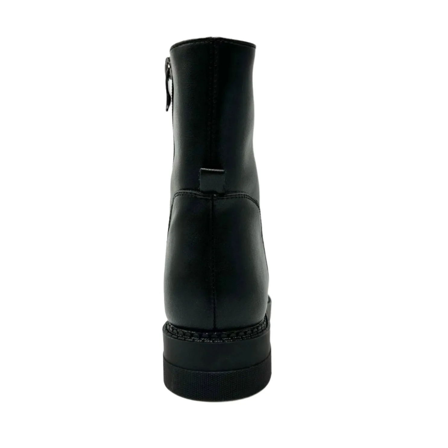BONAVI 1W27-23 Zip Up Stone Ankle Boots