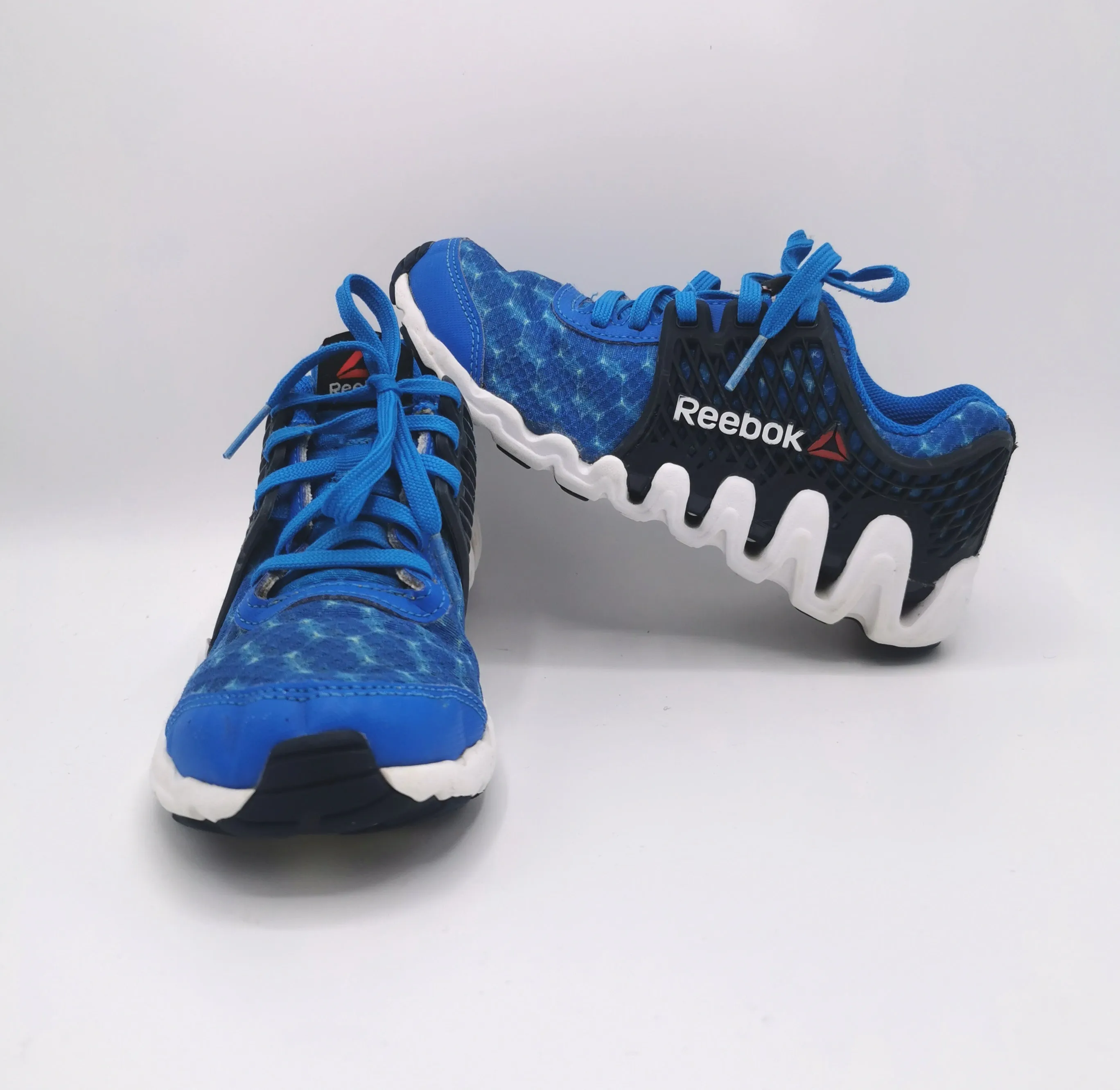 BOY SIZE 2 YOUTH - REEBOK, ZigTech Big N’ Fast EX Running Shoes VGUC B2