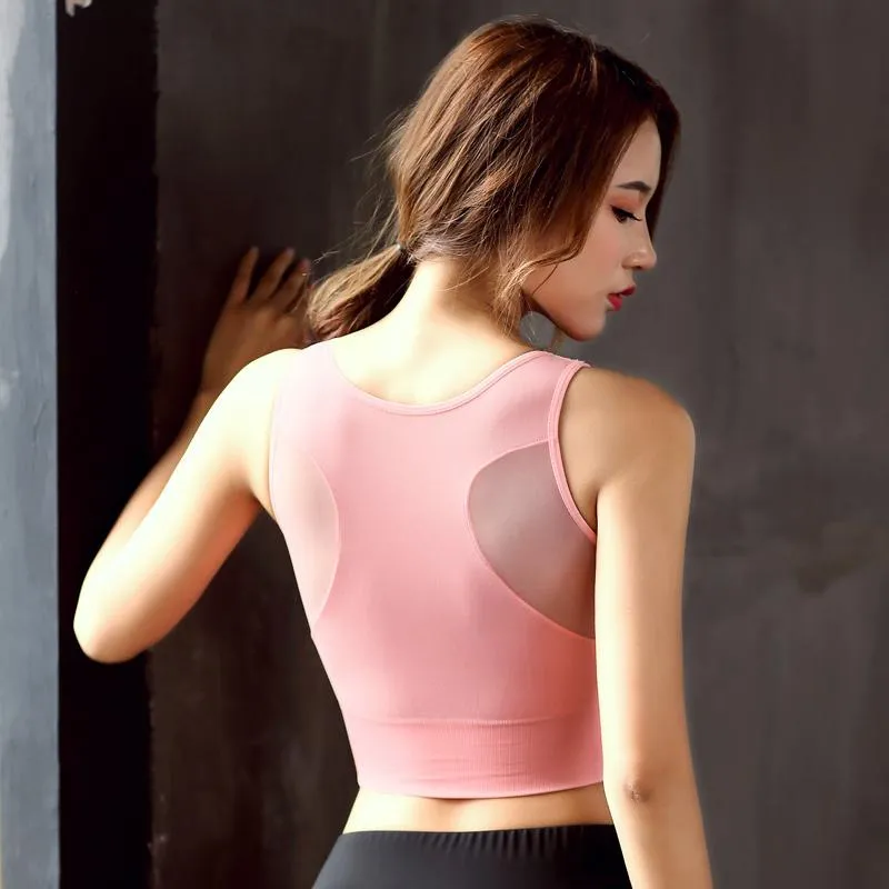Breathable Shockproof Padded  Sports Bra