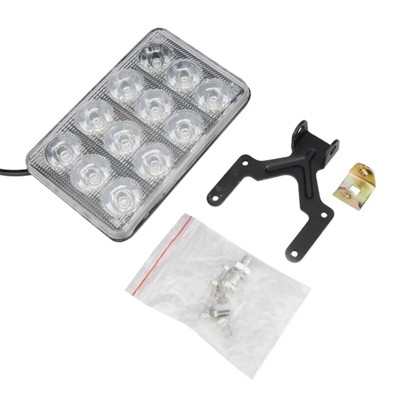 Car 5Inch 12LED 2W Rectangle LED Light Fog Light Working Lamp Flood Spot Lightt