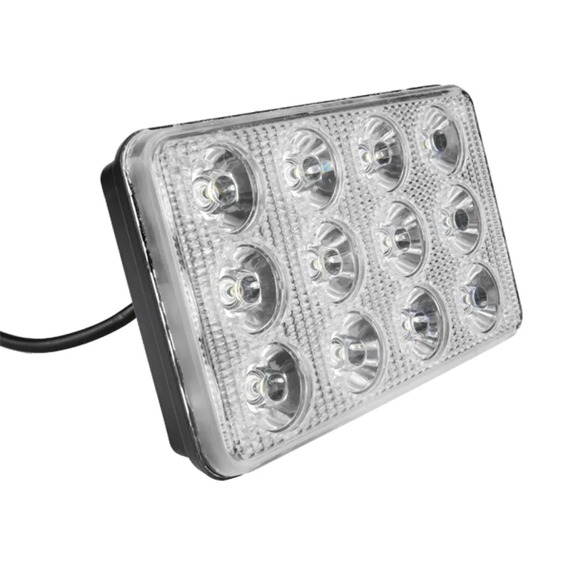 Car 5Inch 12LED 2W Rectangle LED Light Fog Light Working Lamp Flood Spot Lightt