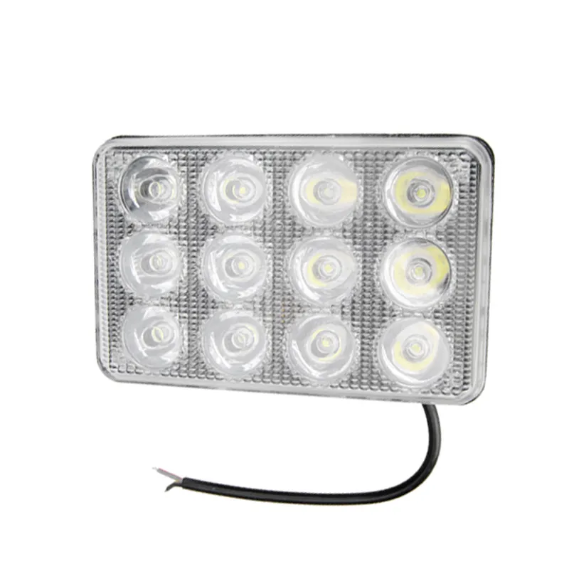 Car 5Inch 12LED 2W Rectangle LED Light Fog Light Working Lamp Flood Spot Lightt