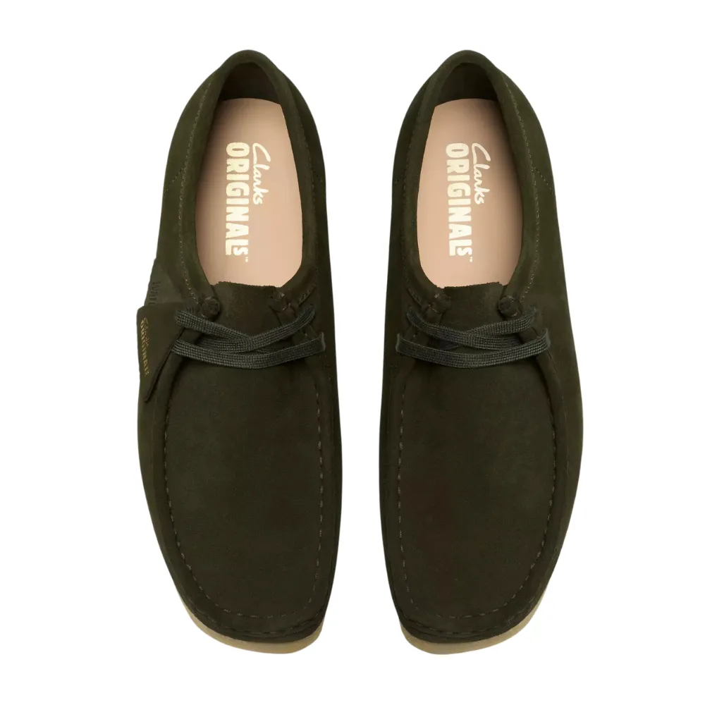 Clarks Men's Wallabee in Forest Green Suede
