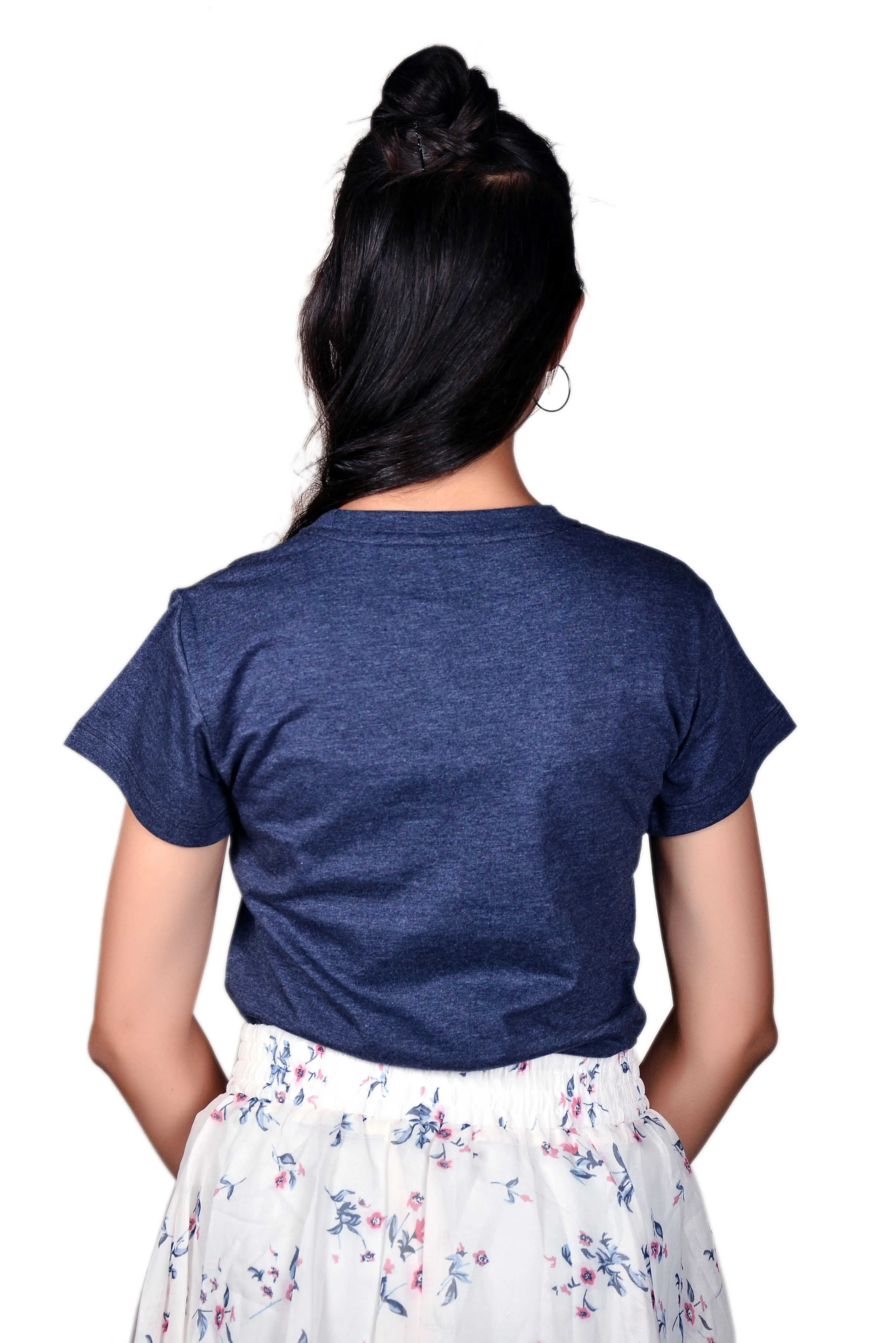 Classic Fit Women Grey Tshirt