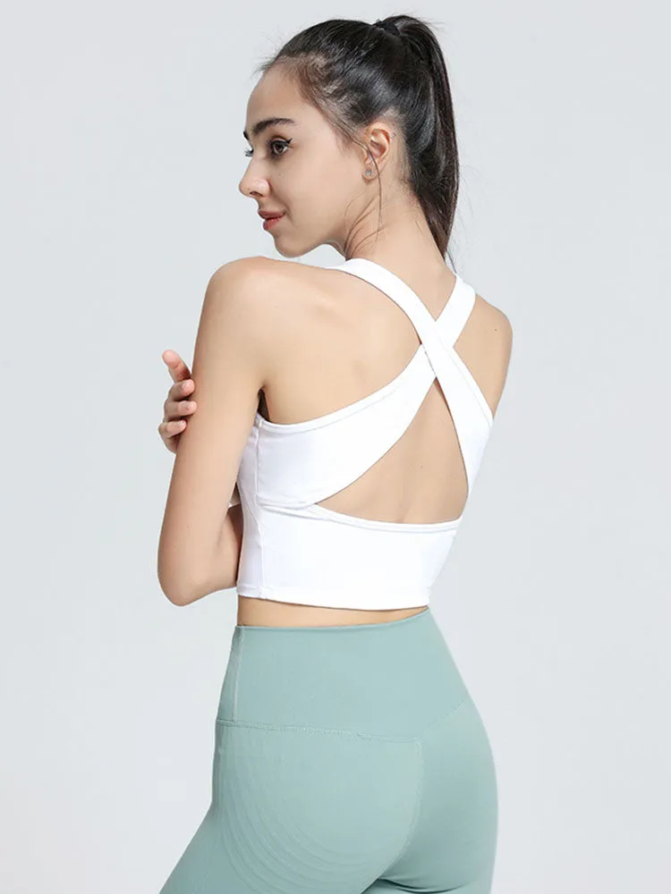 Dance Bra Shockproof High Strength Running Vest Fitness Yoga Underwear