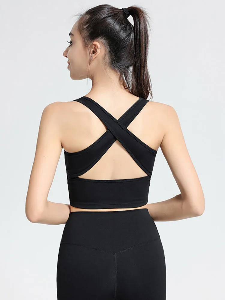 Dance Bra Shockproof High Strength Running Vest Fitness Yoga Underwear