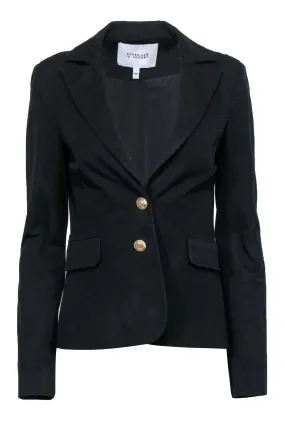 Derek Lam 10 Crosby - Black "Arthur" Double Button Cotton Blazer Sz 4