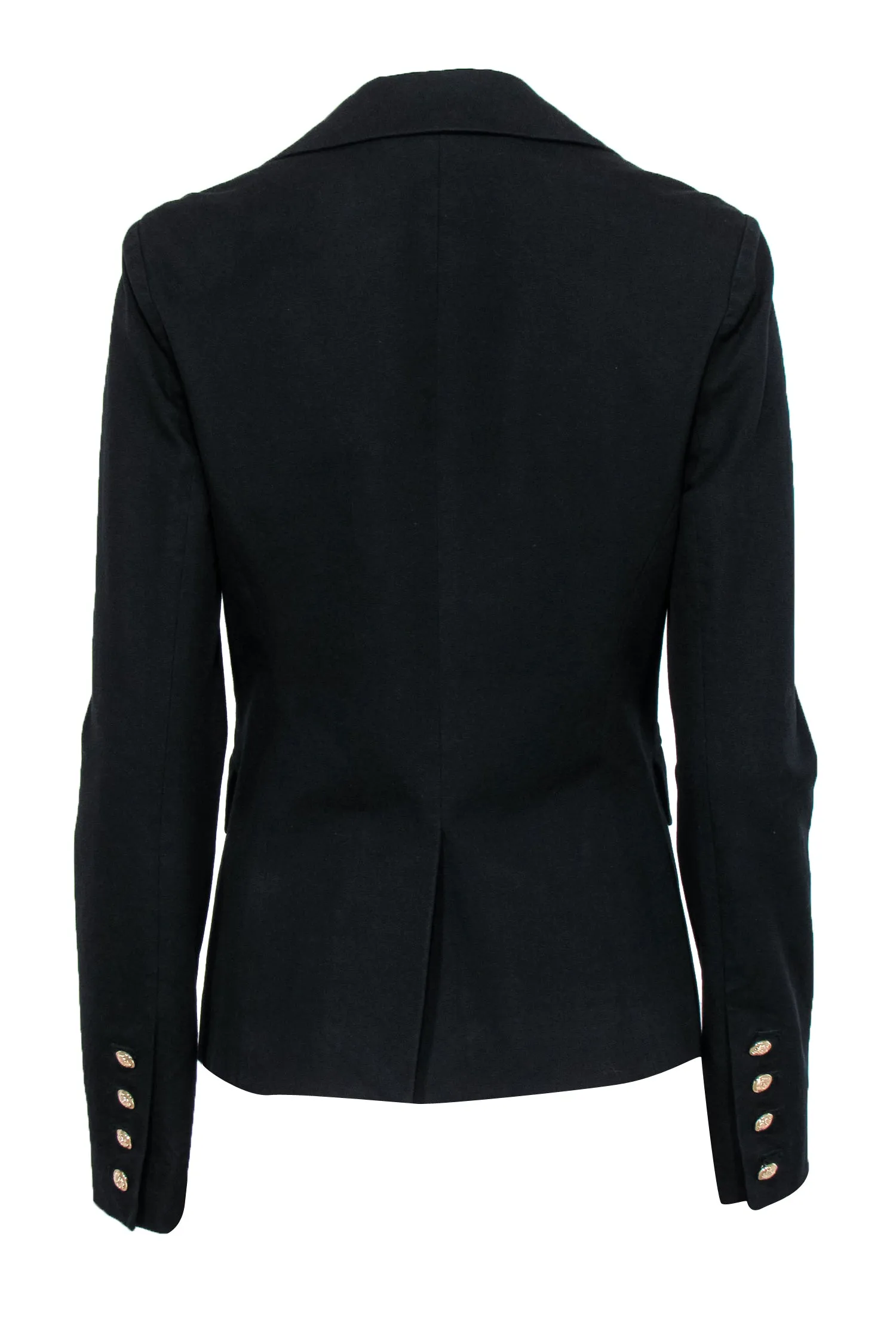 Derek Lam 10 Crosby - Black "Arthur" Double Button Cotton Blazer Sz 4