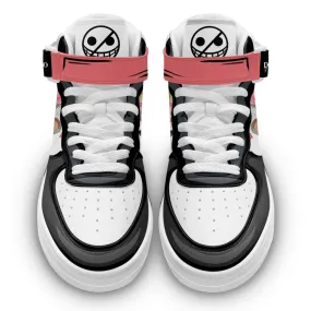 Donquixote Doflamingo Sneakers Air Mid Custom OP Anime Shoes