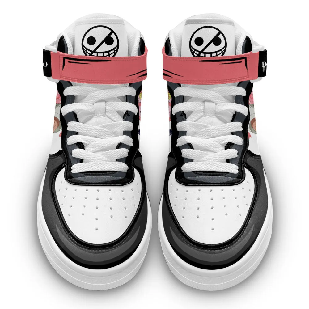 Donquixote Doflamingo Sneakers Air Mid Custom OP Anime Shoes