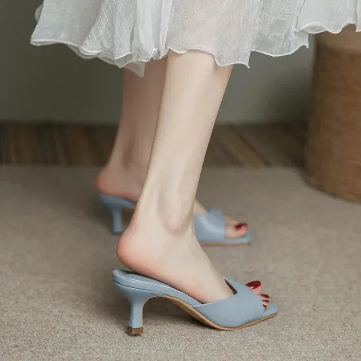 Elegant Step Heel Sandals