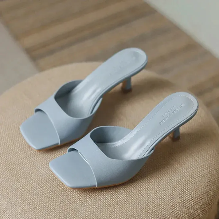 Elegant Step Heel Sandals