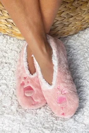 Faceplant Footsies Wine a Little Classic Slippers