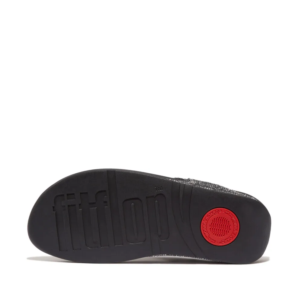 Fitflop Lulu Glitterball Toe Post Silver