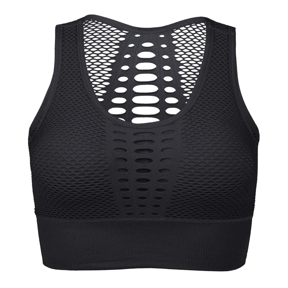 Fitness Shockproof Mesh Sports Bra
