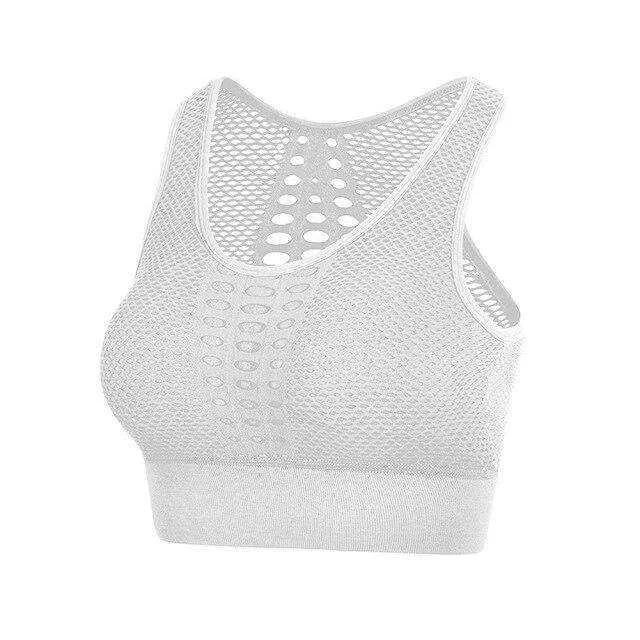 Fitness Shockproof Mesh Sports Bra