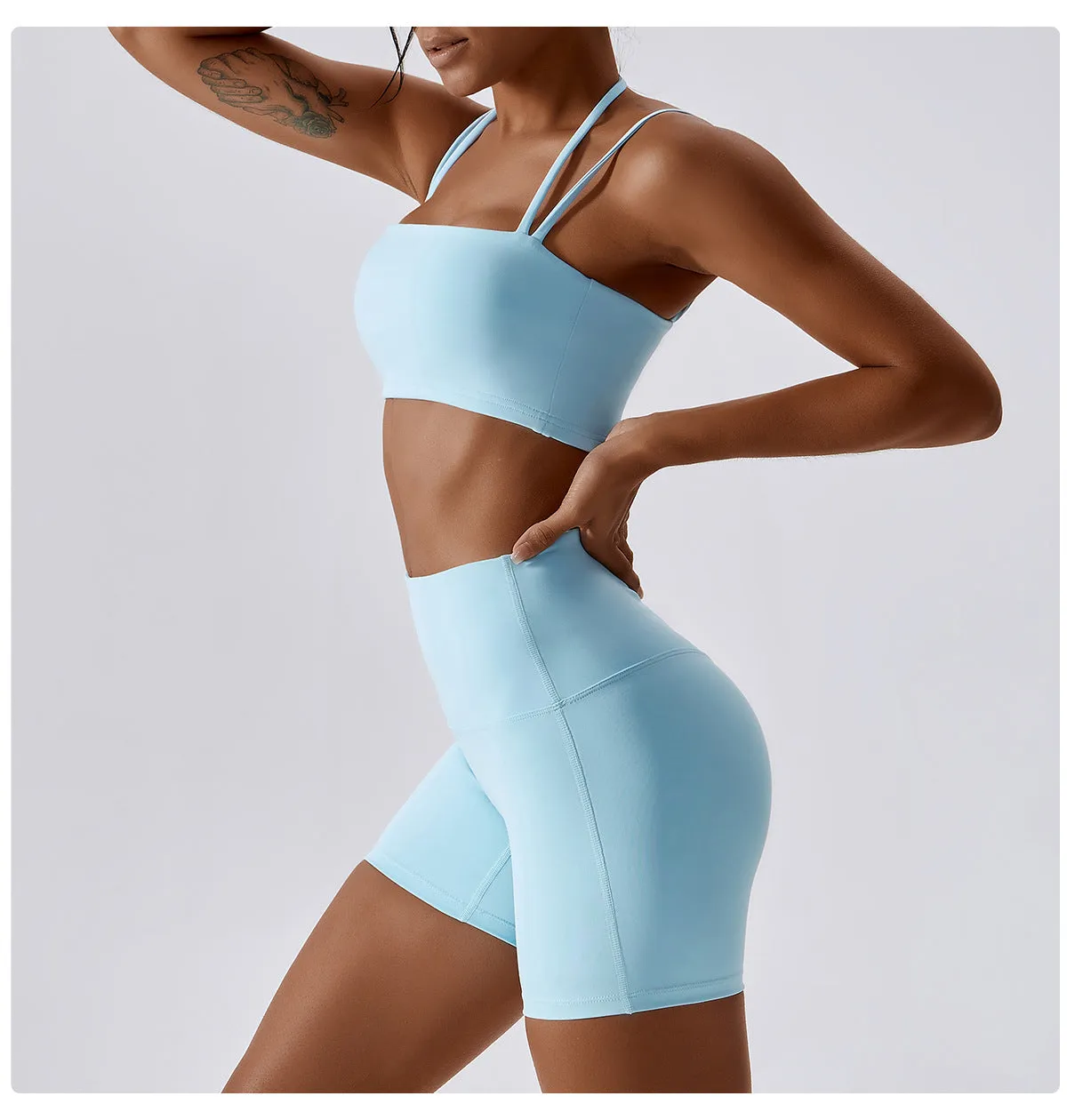 Fitness Vest Shockproof Tight Yoga Bra Outdoor Running Beauty Back Exercise Underwear