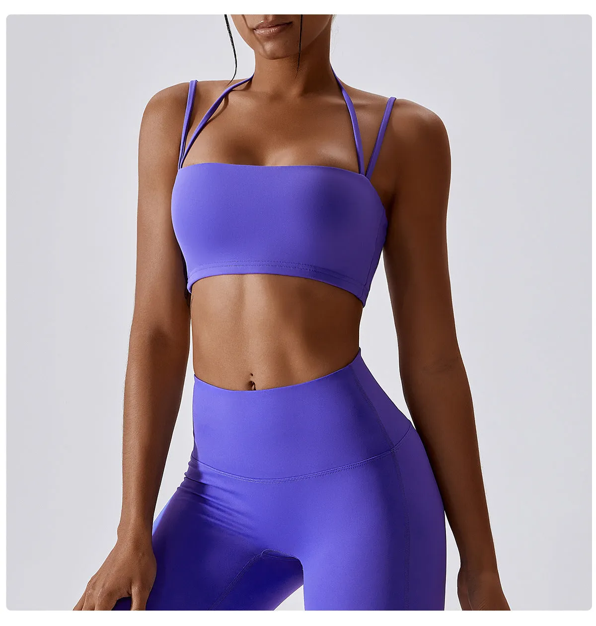 Fitness Vest Shockproof Tight Yoga Bra Outdoor Running Beauty Back Exercise Underwear
