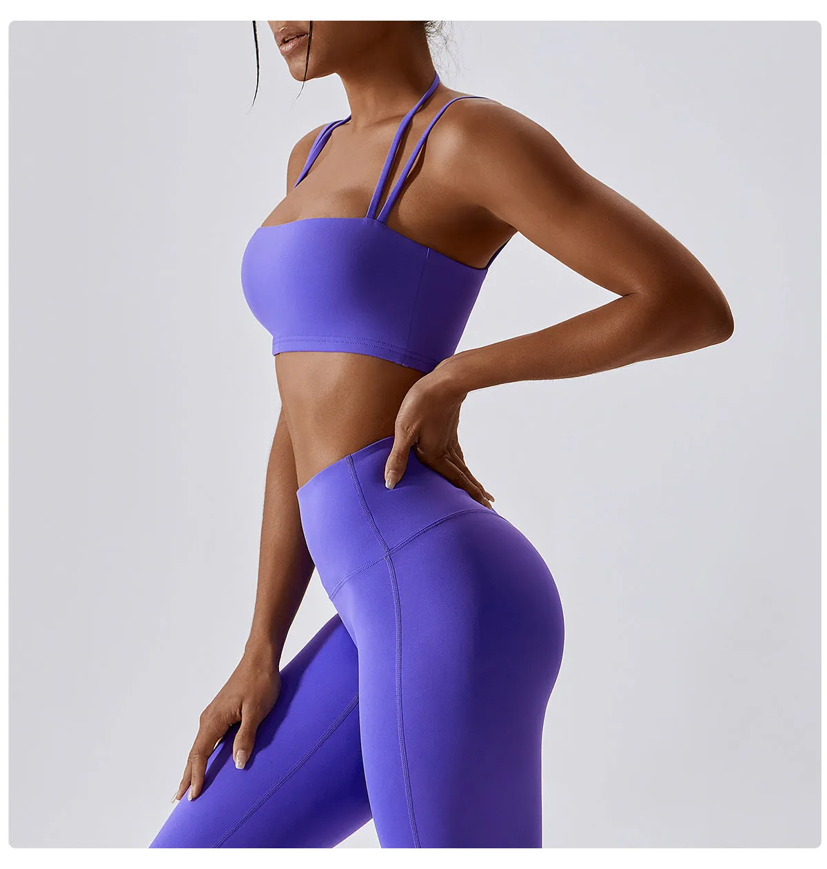 Fitness Vest Shockproof Tight Yoga Bra Outdoor Running Beauty Back Exercise Underwear
