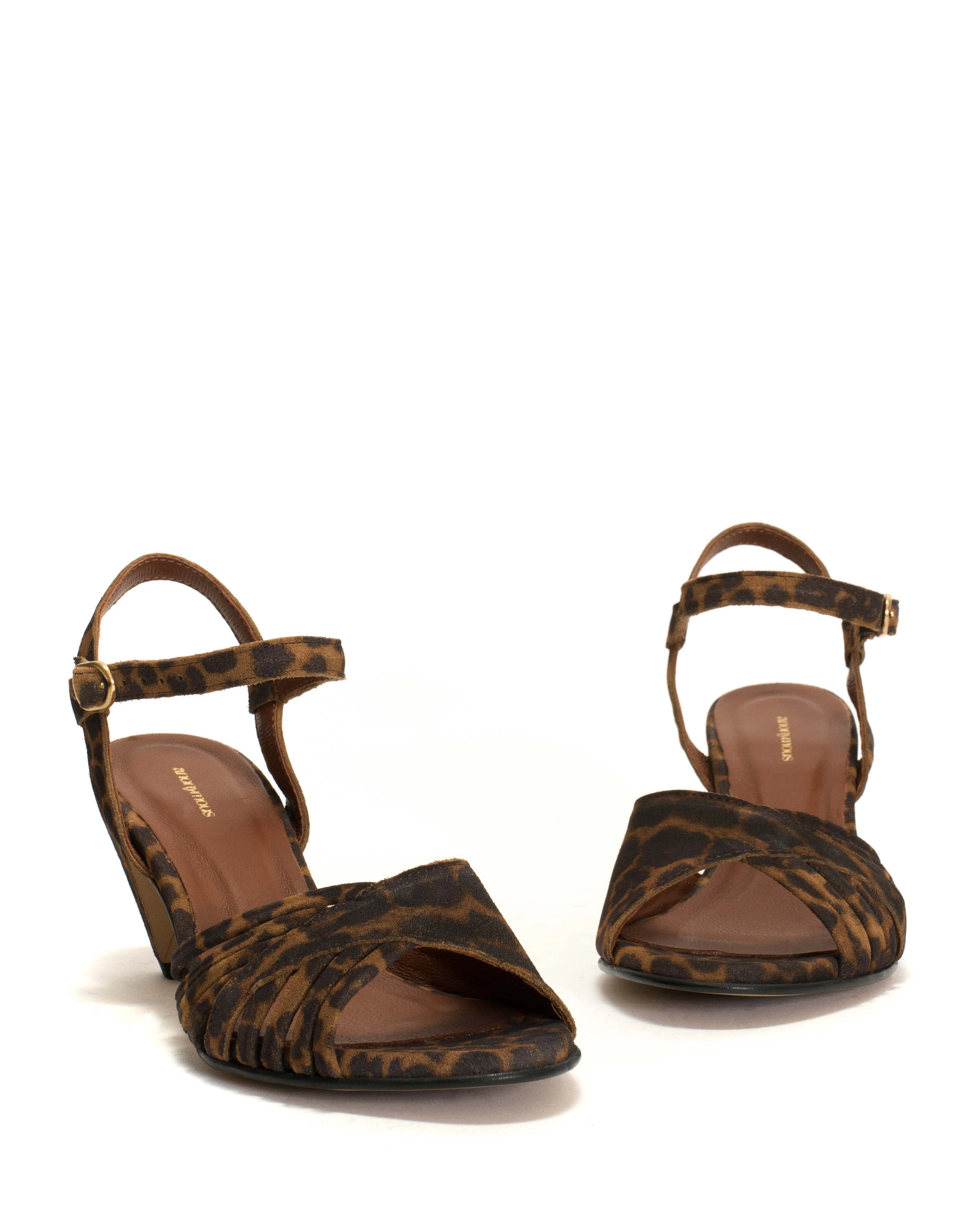 Hermine Calf suede print Leopard