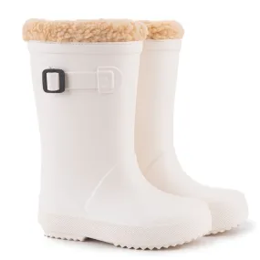 Igor Boy's & Girl's Euri Borreguito Lined Rain Boots, Blanco