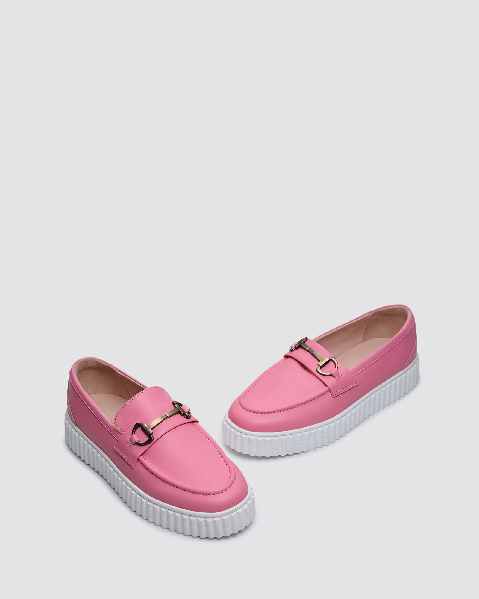 IQUE LOAFERS PINK LEATHER