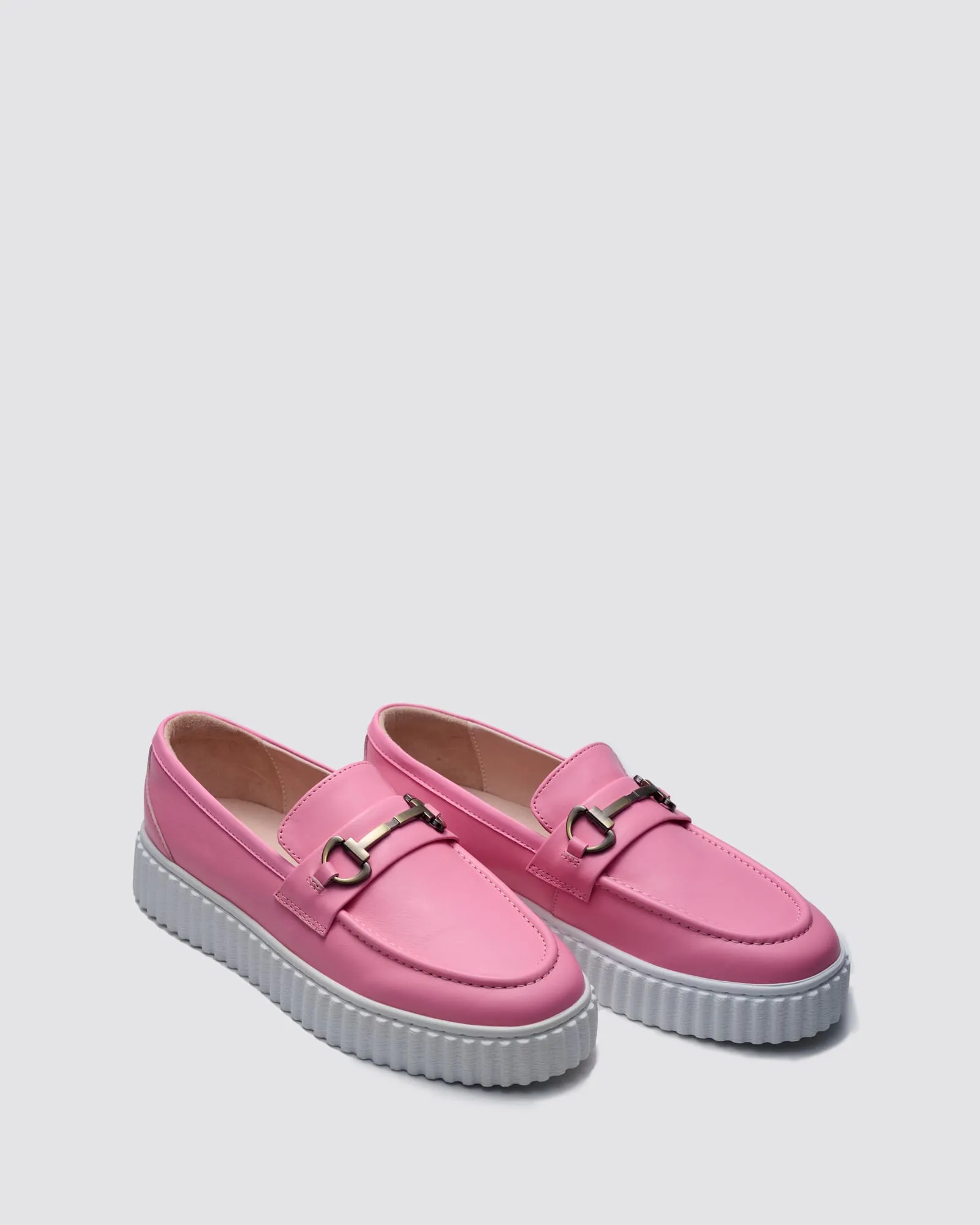 IQUE LOAFERS PINK LEATHER