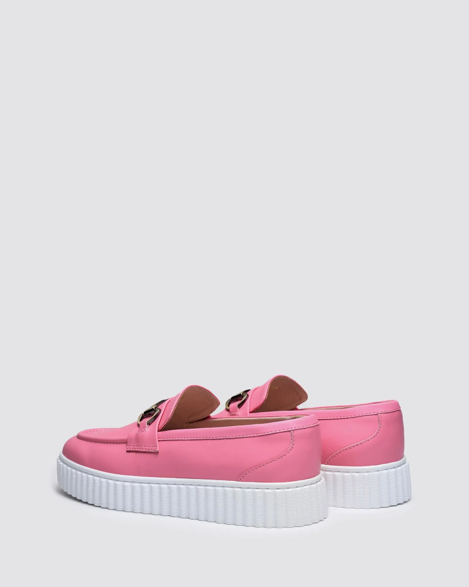 IQUE LOAFERS PINK LEATHER