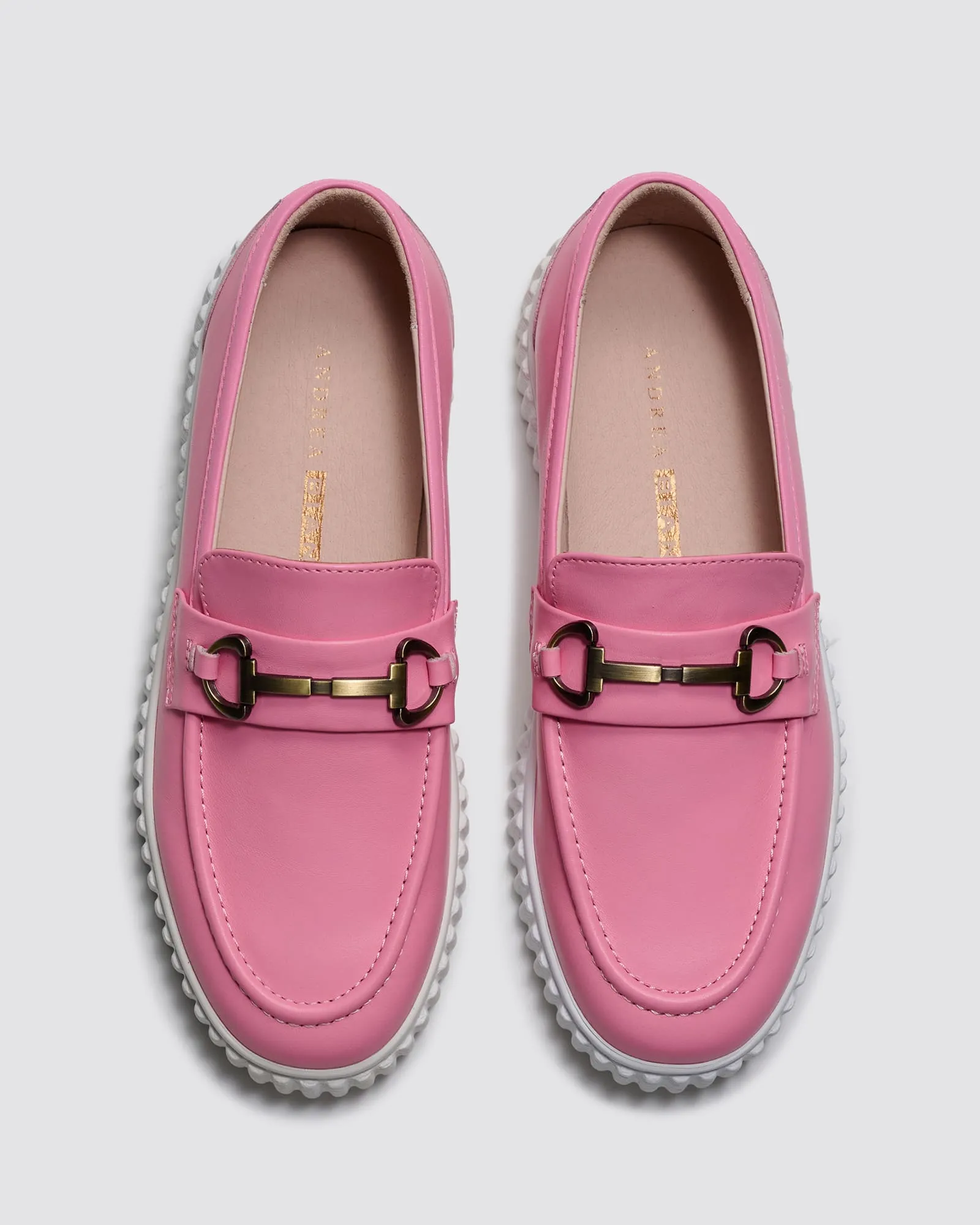 IQUE LOAFERS PINK LEATHER