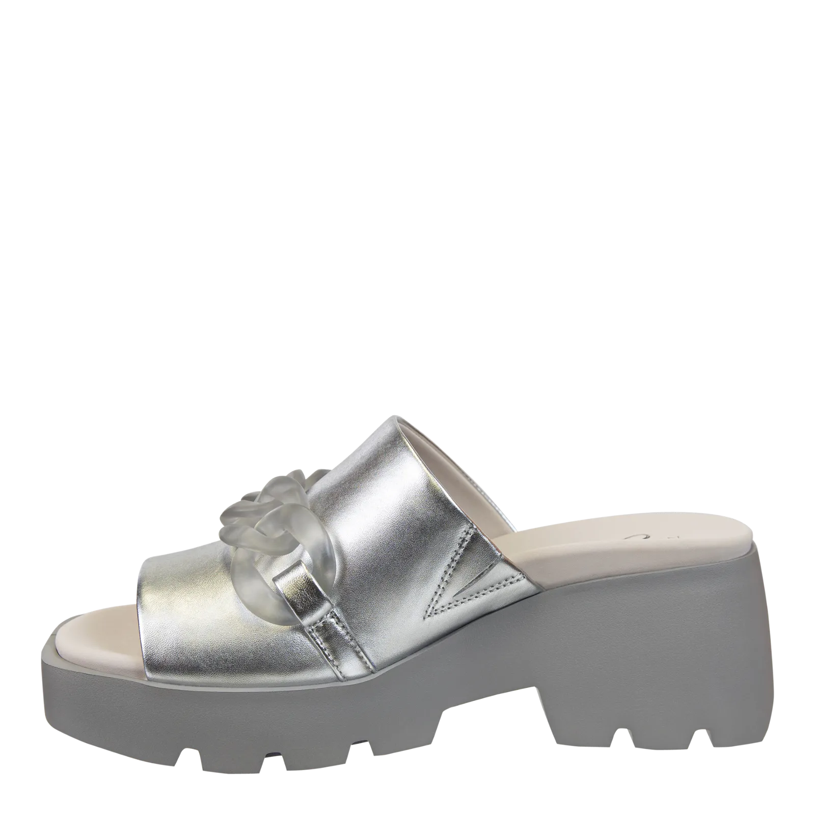 ISO in SILVER Platform Sandals