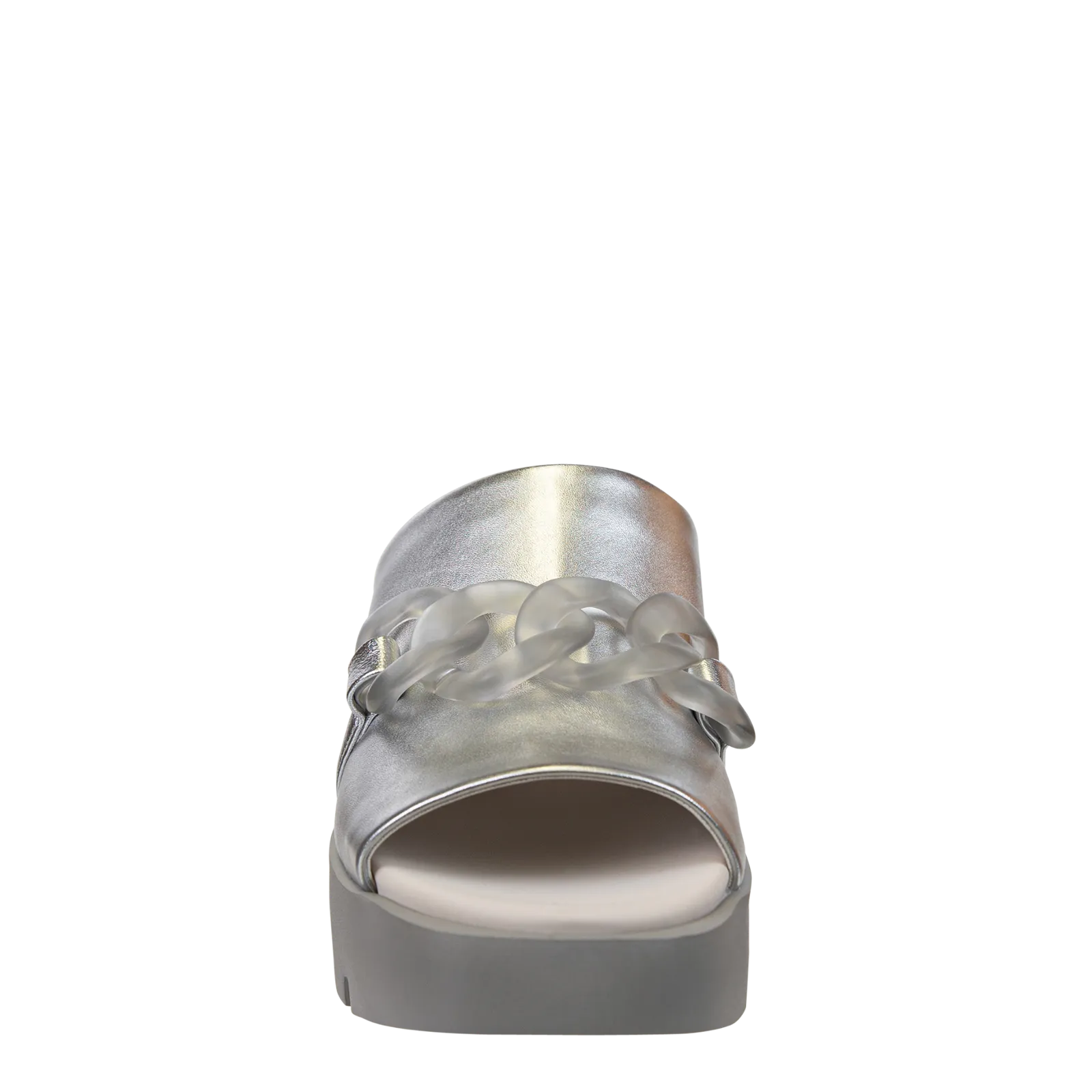 ISO in SILVER Platform Sandals