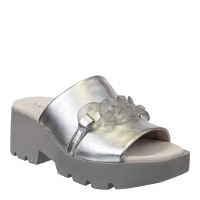 ISO in SILVER Platform Sandals