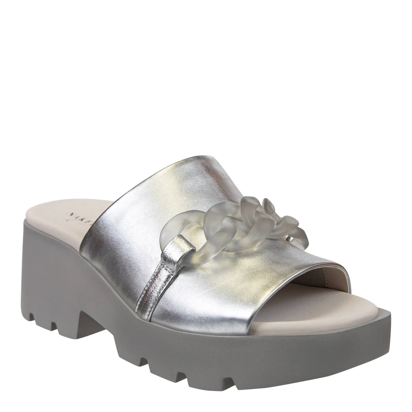 ISO in SILVER Platform Sandals
