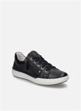Josef Seibel Women's Claire 03 Lace & Zip Sneakers- Black